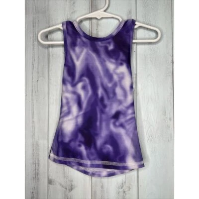 Camiseta sin mangas deportiva activa MARCHESA NOTTE MINI Taylor púrpura tie dye talla 4 Foto 1 de 4