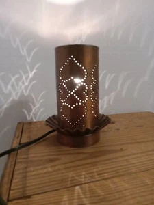 Irvin’s Country Tinware Solid Copper Light Primitive Punched Pattern - Picture 1 of 7