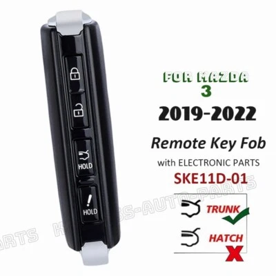 WAZSKE11D01 for Mazda 3 2019 2020 2021 2022 Proximity keyless Remote Key Fob - Image 1 of 4