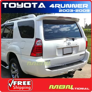 For 03-09 4Runner 4DR Utility Rear Trunk Roof Spoiler Painted ABS 056 WHITE - Foto 1 di 2