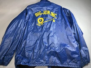 Vintage Satin Swingsters Jacket Big John Downriggers Mens XL Fishing Advertising - Picture 1 of 9