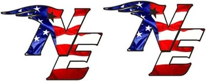 New England Patriots NE Flag Full Size Helmet Decals - Picture 1 of 2