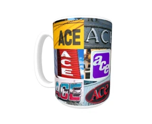 ACE Kaffeebecher / Tasse mit dem Namen auf tatsächlichen Schildfotos - Bild 1 von 3
