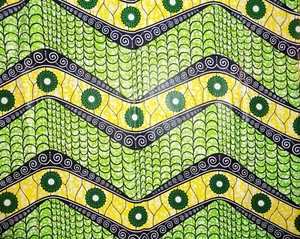 African Floral Print Fabric 3 yards - Picture 1 of 2