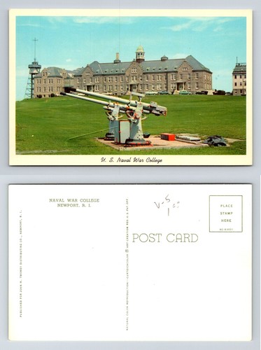 US Naval War College Newport Rhode Island Postcard 1956 Chrome Unposted ...