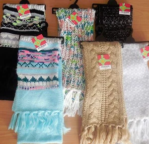 Sciarpe a maglia Joe Boxer clima freddo inverno moda nuovo con etichette - colori/disegni vari - OSFM - Foto 1 di 7
