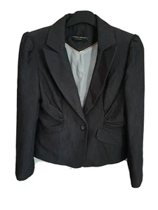 CHAQUETA INFORMAL BLAZER MUJER DOROTHY PERKINS GRIS MANGA LARGA TALLA 12 - Imagen 1 de 5