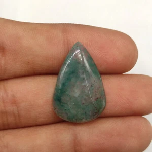 Green moss agate cabochon Rectangle shape gemstone for jewelry M7048 AU - Picture 1 of 5