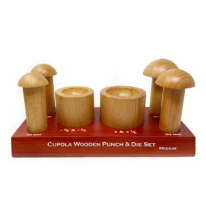 Cupola Set Wooden Punch & Die Jewellery Forming Craft Tool 40, 45, 50, 60mm - Picture 1 of 14