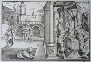 HOLZSCHNITT VOM KLUGEN HAUSHALTEN 16. JAHRHUNDERT AUS DER SAMMLUNG DERSCHAU - Picture 1 of 1