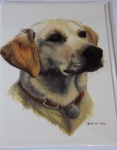Blankokarte mit Hundemotiv von David Worrall. " Molly" von The Little England Gallery - Bild 1 von 3