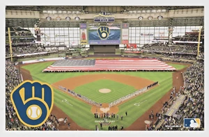 MILWAUKEE BREWERS AMERICAN FAMILY FIELD  Postcard 5 1/2" X 3 1/2" - Picture 1 of 2