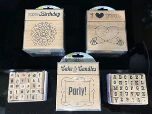 Hampton Art Ditto Stempel Lot Buchstaben, Geburtstag, Liebe Stempel Gummi Beschreibung lesen - Bild 1 von 2