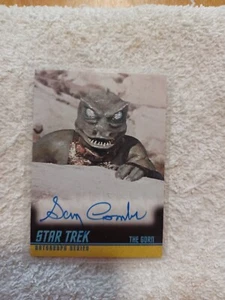 STAR TREK TOS 40th ANNIVERSARY AUTOGRAPH CARD BOBBY CLARK AS THE GORN A128 - Picture 1 of 1