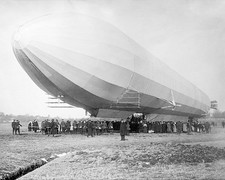 ZEPPELIN AIRSHIP / BLIMP NO. 3 ON GROUND 16x20 SILVER HALIDE PHOTO PRINT