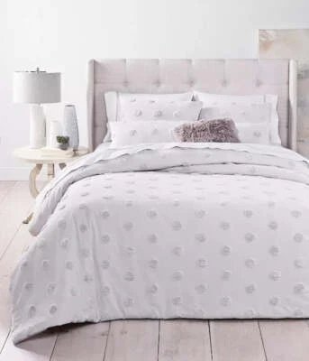 Whim por Martha Stewart Collection 3 peças. Edredom Tufted-Chenille Dot Full/Queen - Imagem 1 de 4