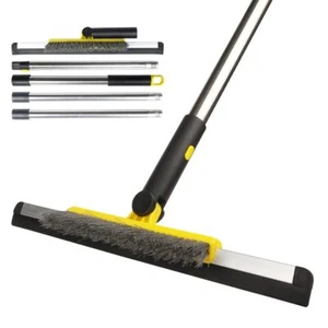 Floor Squeegee Scrubber Shower Squeegee with Grout Brush.14 Squeegee Broom an - Picture 1 of 9