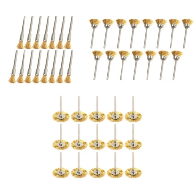 Herramienta giratoria Dremel Die Grinder 45 piezas cepillo de alambre rueda taza pluma cepillo conjunto de mezcla Foto 1 de 4