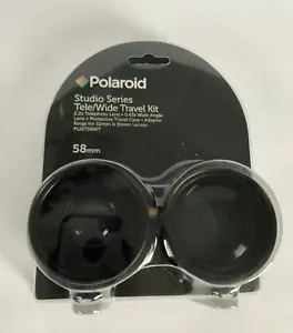 Polaroid Lenses Telephoto 2.2x 0.43x Wide Angle Travel Kit 58mm Studio Series - Picture 1 of 9