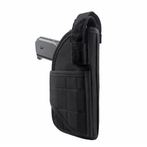 Molle Waist Pistol Holster Adjustable Right Holster Pouch BLACK - Picture 1 of 7
