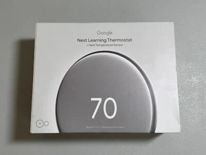 NUOVO Sigillato Google Nest Learning Termostato 4a Generazione e Sensore - Argento Lucido - Foto 1 di 17
