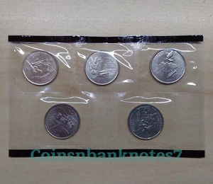 2002-D State Quarter 5 Münzsatz aus US postfrisch Set/TN, OH, LA, IN, MS - Bild 1 von 3