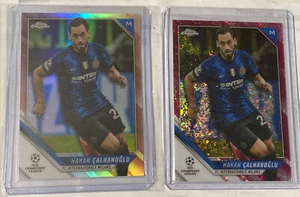 2021-22 Topps Chrome UEFA Hakan Calhanoglu Rose Gold /125 + Pink Diamond /175 - Picture 1 of 7