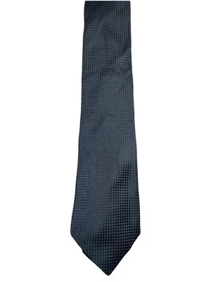 Corbata Ike Behar Jacquard Negro 100% Seda 57" Hecha en EE. UU. Foto 1 de 3