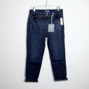 Pantalones de mezclilla Democracy Ab Solution Girlfriend para mujer 14 lavado oscuro índigo CL - Imagen 1 de 11