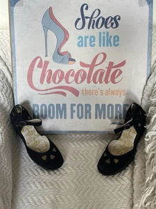 Fly London Yuna schwarzer Damen-Lederschuh mit Knöchelriemen Keilabsatz Größe 40 9 – neu ohne Karton - Bild 1 von 7