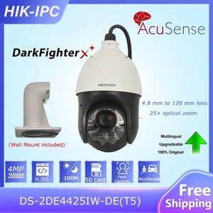 Hikvision PTZ 4MP 25X Zoom 100M IR IP Camera PoE Speed Dome DS-2DE4425IW-DE T5 - Picture 1 of 10