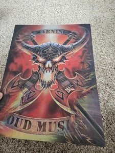 HELL RIDER Anne Stokes VERY METAL 3D Lenticular Moving Poster Picture 18" x 14" - Picture 1 of 7