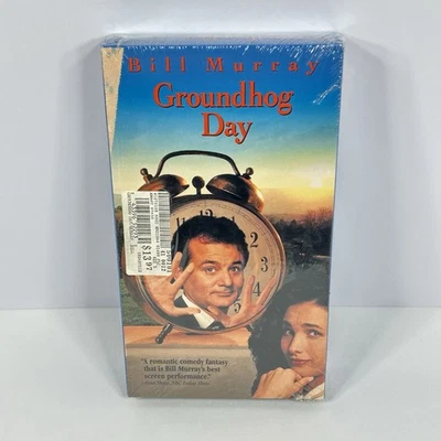 Groundhog Day 1993 VHS Bill Murray, Sealed, Watermarked USA Print - Imagem 1 de 4