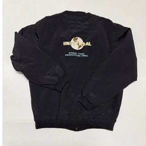 Vintage Universal Studios Studio Tour Production Crew Jacket Black XL - Picture 1 of 4