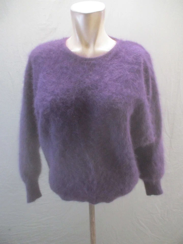 Lindo Suéter Suave Acogedor Lira Talla S Para Mujer Púrpura Mezcla Angora Alta Moda 320 Foto 1 de 4