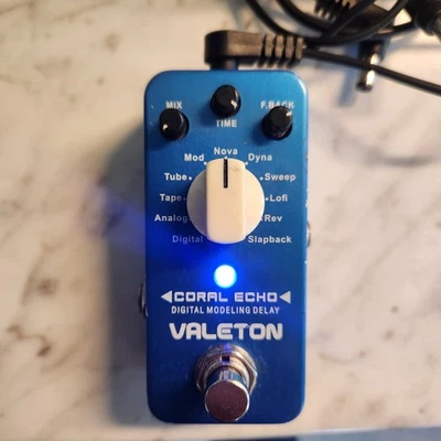 Valeton Coral Echo Digital Modeling Delay Guitar Effect Pedal - Image 1 of 2