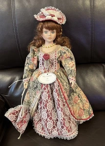 Porzellanpuppe - "Emily" mit Sonnenschirm Vintage Stil - 45 cm - Bild 1 von 6