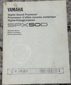 Yamaha Digital Sound Processor SPX50D Service Manual - Picture 1 of 1