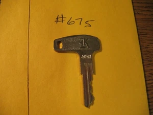 NEW NOS GENUINE KAWASAKI PRE CUT KEY # 675 A1 A1SS A7 A7SS (K-6489) - Picture 1 of 2