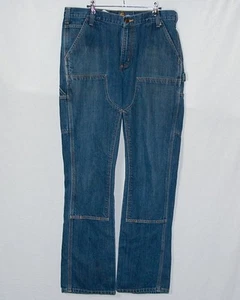 Carhartt Relaxed Fit Double Knee Denim Jeans 36x34 blau 103328 966 distressed - Bild 1 von 12