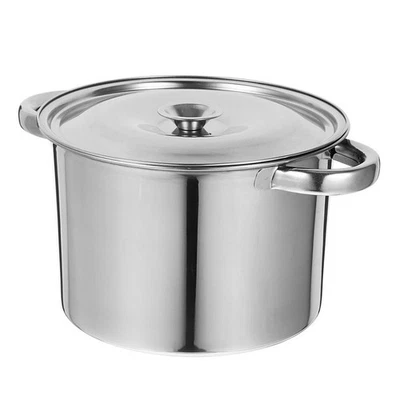  Pentola con coperchio: pentola per latte in acciaio inox con manico per - Immagine 1 di 4