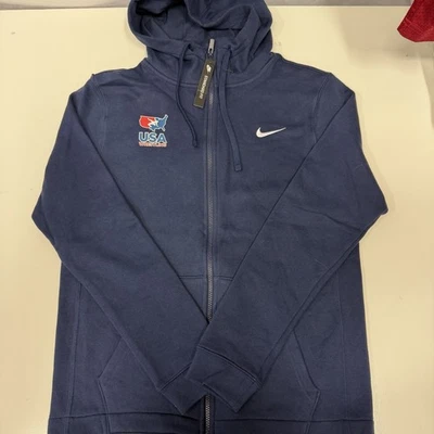 Nike USA Wrestling Club Polar Cremallera Completa Sudadera con Capucha Azul Marino Para Hombre Mediana Nueva con Etiquetas Foto 1 de 4