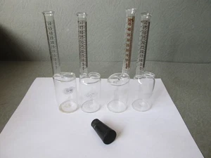 Menge 4 Kimble Chase KIMAX Babcock Flaschen mit Stopfen 50% - Bild 1 von 4