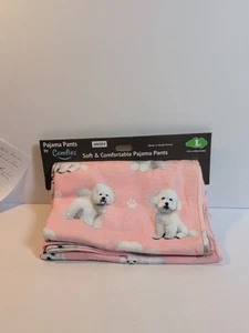 Comfies Unisex Pyjama/Lounge Hose L-Taschen-Kordelzug-Neu mit Etikett Bichon Frise - Bild 1 von 5