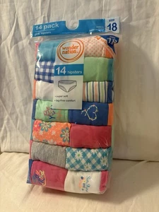 New Wonder Nation Hipster Underwear Size 18 Pack Of 14 SKU WR27 Tag Free - Picture 1 of 3