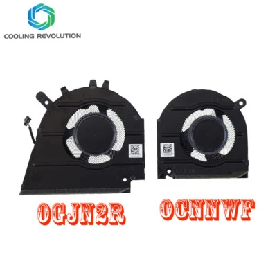 Laptop CPU GPU Cooling Fan For Dell Inspiron 15 Plus 7510 2021 0GJN2R 0CNNWF - Image 1 of 2