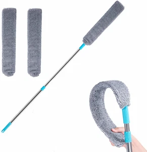 Retractable Gap Dust Cleaner under Appliance Microfiber Duster Dust Brush with E - Picture 1 of 7