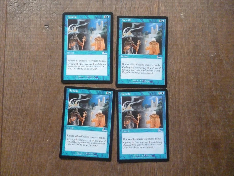 MTG 4 x Rebuild uncommon card Urza's Legacy Magic The Gathering - Image 1 of 1