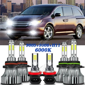 Para For Honda Odyssey 2005- 2007 2008 2009 2010 LED faro Hi / Lo+luz antiniebla - Picture 1 of 12