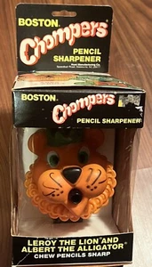 VINTAGE NEW 70’S/80’S BOSTON CHOMPERS LEROY THE LION MECHANICAL PENCIL SHARPENER - Picture 1 of 6